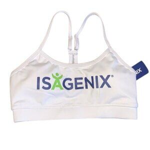 Isagenix Womens White Sports Bra Size S